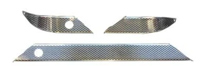 55 Chevy Bel Air Dash Trim Set Radio Delete 1955 Chevrolet New - Foto 1 di 3