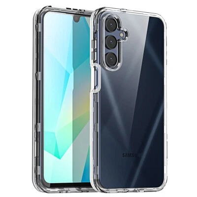For Samsung Galaxy A16 5G Case Clear Shockproof Heavy Duty Hard Protective Cover - Image 1 of 4