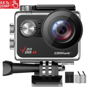 Campark V30 Native 4K Action Camera 20MP EIS Touch Screen WiFi Waterproof Camera - Picture 1 of 7