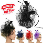 Chapeaux femmes fascinateurs cocktail thé fête bandeau fleur plume clip cheveux