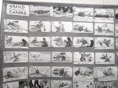 1954 DONALD DUCK WALT DISNEY ORIGINAL PRODUCTION cel drawing MODEL SHEET donkey - Image 1 of 4