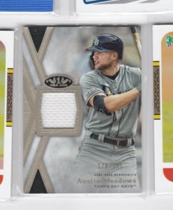 AUSTIN MEADOWS '20 TOPPS TIER ONE-TIER ONE RELIC CARD-SERIAL #'D/395-SHIPS FREE - Picture 1 of 19