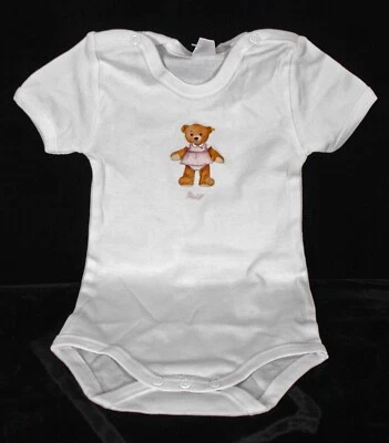 ADORABLE OSO DE PELUCHE ORIGINAL STEIFF NIÑAS BLANCO UNA PIEZA 3 MESES NUEVO CON ETIQUETA Foto 1 de 4