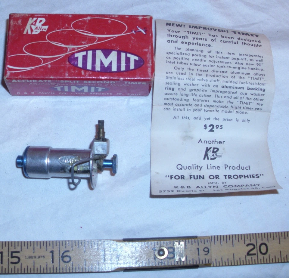 K&B TIMIT FLIGHT TIMER FOR AIRPLANE BOXED - Image 1 of 2