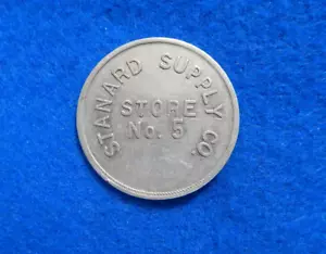 Ficha Coal Scrip $.50, Stanard Supply Co., No. de tienda 5 Shinnston West Virginia💎 - Imagen 1 de 2
