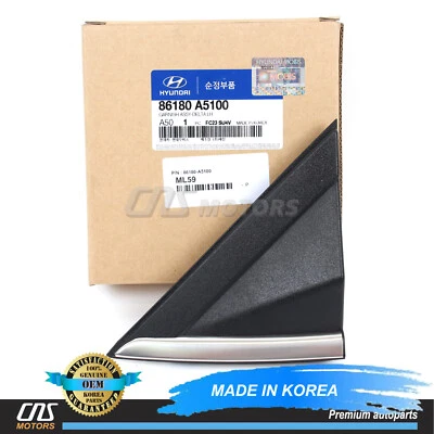 ✅GENUINE✅ Fender Pillar Molding LEFT for 13-17 Hyundai Elantra GT 86180A5100✅✅✅✅ Foto 1 de 4