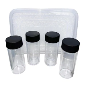 4 botellas de muestra (dos juegos) turbidez celdas de muestra turbidez botellas de vidrio vacías - Imagen 1 de 11