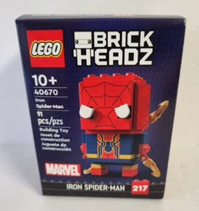 Lego BrickHeadz 40670 Iron Spider-Man 91 Pieces Marvel 2024 New In Sealed Box - Picture 1 of 6