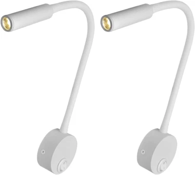 Faretto 2 Pezzi, Lampada Da Comodino Con Illuminazione Bianca Calda, Morbida Da  - Immagine 1 di 4