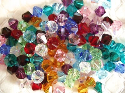 120 piezas MEZCLA DE PIEDRAS DE NACIMIENTO CRISTAL DE SWAROVSKI 4mm Cuentas Sueltas Bicono 12 Colores 10 cada una Foto 1 de 2