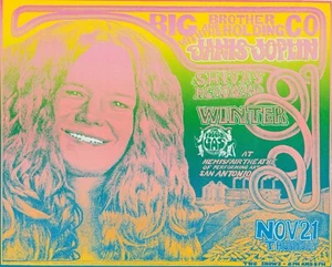 (6) 1966-70 San Francisco J.A. Dead Janis 13 x 17 Reproduktion Konzert Poster - Bild 1 von 6