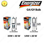 G9 G4 Żarówki 14W 20W 33W 40W Lampa kapsułowa Lampa halogenowa AC 220V DC 12V Energizer