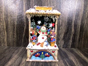 Vintage Animated Music Box Plays Frosty The Snowman Collectible See Video - Imagen 1 de 10