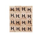 20X Wooden Alphabet Scrabble Tiles Letter H Crafts Wood Coasters Crossword Game