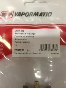 MF/ FERGUSON Radiator Drain Tap1/4"PTF JCB Ford JD DB Case  Fiat Landini VPE3604 - Picture 1 of 3