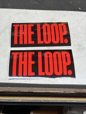 The Loop FM 97.9 Clásico Parachoques Pegatina Chicago Radio Station Raro 1994 Foto 1 de 2