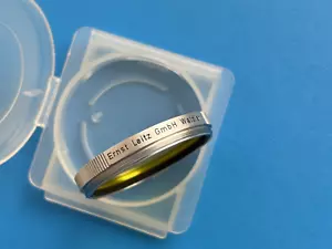 Leica Leitz Wetzlar Filter gelb E39 Yellow 39mm. - Bild 1 von 5