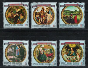 REPUBLICA de GUINEA ECUATORIAL 1973 VF MH Precancel Stamps Set " Painting " - Picture 1 of 2