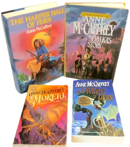 Lot of 4 Books Anne McCaffrey Harper Hall of Pern (3in1); Moreta, Weyrs, Nerilka - Picture 1 of 23