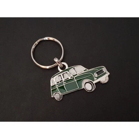 Porte-clés profil Renault 4, R4 TL GTL 4L (vert) - Photo 1/1