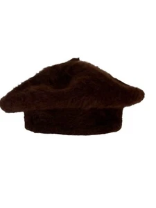 Cappello donna Kangol marrone lana angora Regno Unito marrone OS berretto pelliccia casual - Foto 1 di 9
