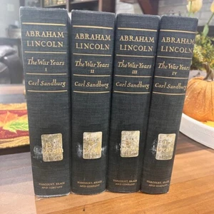 Abraham Lincoln The War Years I-IV | Carl Sandburg | Harcourt, Brace & Co | 1939 - Imagen 1 de 24
