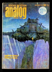 Science Fiction Analog November 1972 Cemetery World by Clifford D. Simak - Picture 1 of 3