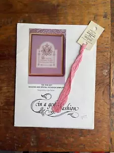 In a Gentle Fashion Cross Stitch Pattern On This Day Wedding Sampler - Picture 1 of 3