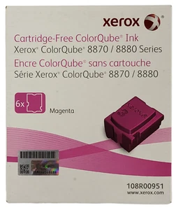 BOX OF 6 Genuine Xerox ColorQube 8870 8880 Magenta Solid Ink Pack 108R00951 - Picture 1 of 1