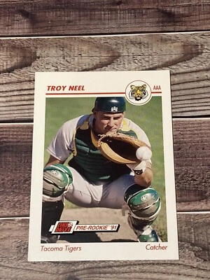 Tacoma Tigers 1991 Line Drive AAA #543 Troy Neel Baseball Card - Image 1 of 2