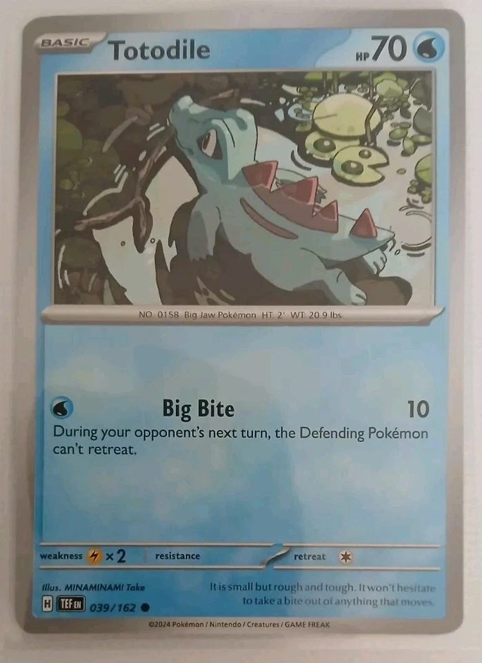 Pokemon Totodile 039/162 Sv05: Temporal Forces Regular - Image 1 of 1
