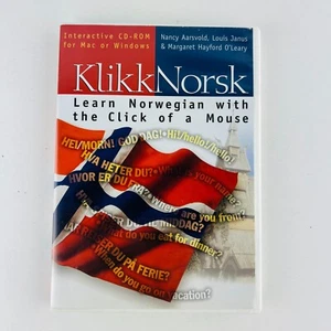 Klikknorsk (Learn Norwegian with Click of a Mouse) PC Game On CD ROM Software - Picture 1 of 2