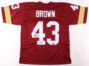 Larry Brown Autographed/Signed Pro Style Red Jersey Beckett 48039 & PROVA - Picture 1 of 3