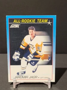 1991-92 Score Canadian English Jaromir Jagr #381 Pittsburgh Penguins HOF - Picture 1 of 2