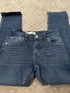 Levi's 511 Jeans Boy's 14 Blue Slim Straight  Red Tab Elastic Waist 26x26 - Picture 1 of 6