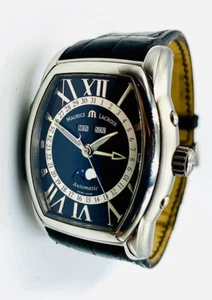 maurice lacroix mp6439 moon phase rare luxury automatic swiss men watch 42mm - Picture 1 of 12