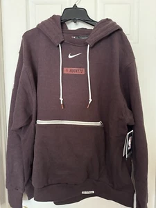 Nike Men’s XXL-TALL Houston Rockets Standard Issue Heavyweight Hoodie DN7887-203 - Picture 1 of 16