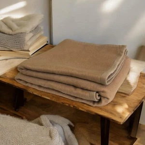 Coperta certificata ignifuga color cammello MADE IN ITALY - Imagen 1 de 6