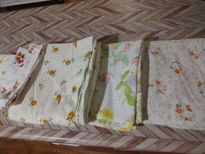 Sábanas vintage, 3 sábanas planas y dos piezas pequeñas - Imagen 1 de 7