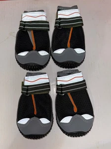 Water Snow Mud Gravel Ruffwear Grip Trex Dog Boots Set Black Sz 8 - Picture 1 of 6