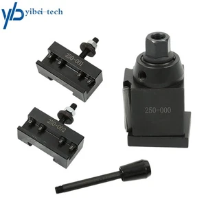 1 × OXA Wedge Type Tool Post 250-000 + 2 holders 001 002 For CNC Swing Dia 8" - Picture 1 of 10