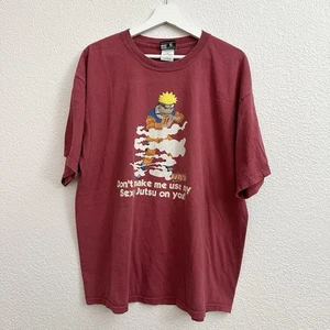 Vintage Men’s Naruto Shippuden Shonen Jump Anime T-Shirt Size XL Sexy Jutsu Rare - Picture 1 of 7