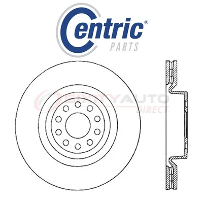 Centric C-TEK Disc Brake Rotor for 2009-2011 Audi A6 Quattro 3.0L 3.2L 4.2L bu Foto 1 de 4