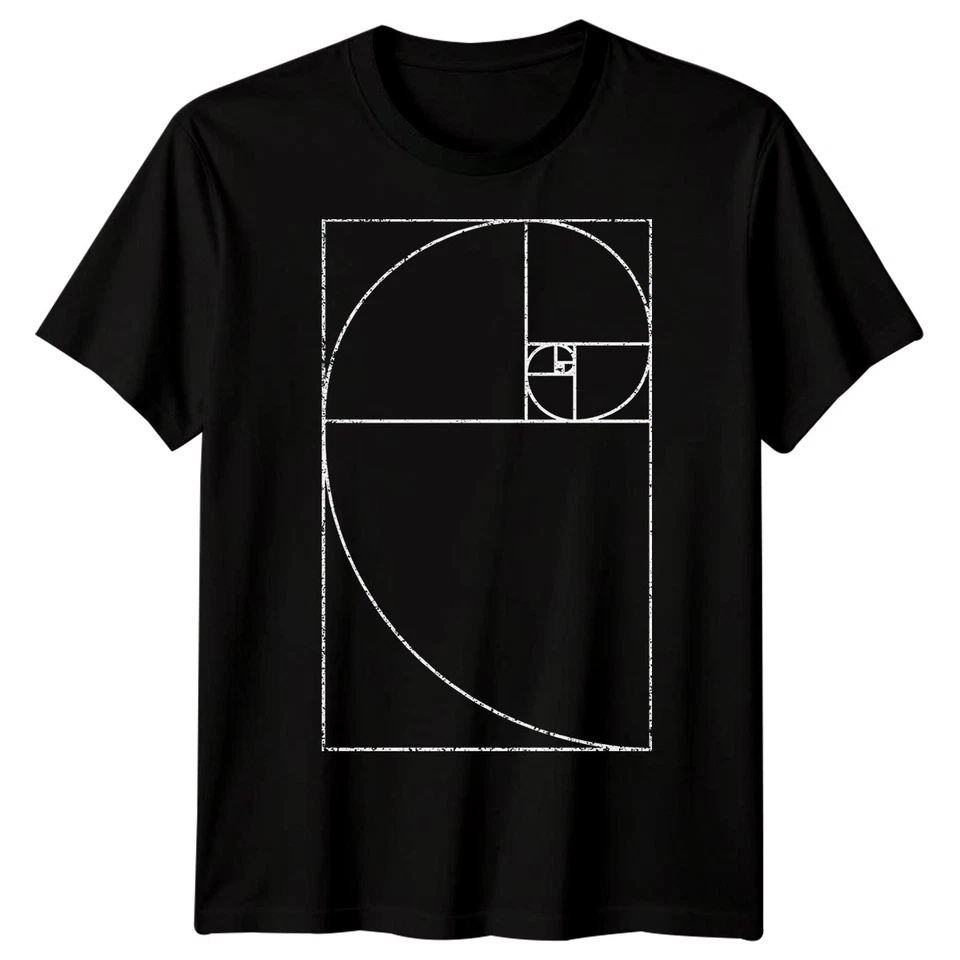 ATTARAPPAREL1LIMITED Golden Ratio Fibonacci Sequence Mathematics Mens T-Shirt Womens Tee Geometric