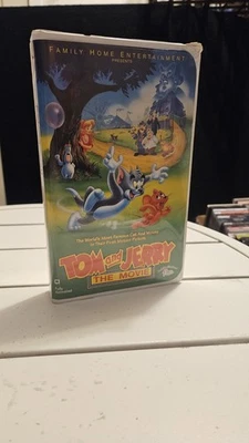 Tom and Jerry The Movie VHS Tape 1993 Clamshell Case Cartoon Fully Animated - Image 1 of 4