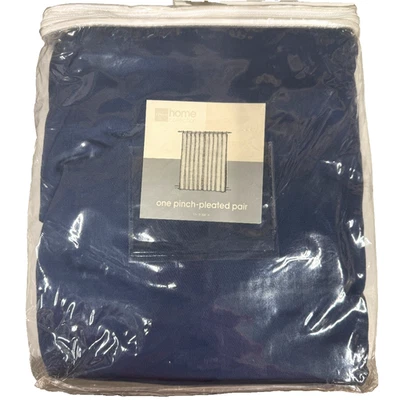 JCPenney Wendy Thermal Back Curtain Panel Classic Navy 72"Wx84in New *CHECK - Image 1 of 4