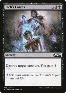 Lich's Caress (105) Core Set 2019 M19 MTG Magic - Picture 1 of 1