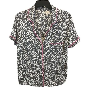 Camisa para mujer Secret Treasures talla XL gris y blanco manga corta prendas para dormir torso - Imagen 1 de 5