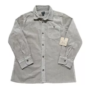 Bixby Nomad Boys Size M (8/10) Beige Corduroy Button Front Shirt Jacket Shacket - Picture 1 of 6