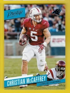 2017 Prestige 215 Christian McCaffrey RC Panthers 49ers RB Rookie Card - Picture 1 of 1